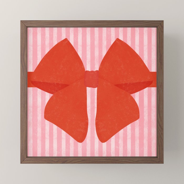 Red Bow Mini Art Print Gallery Image 2