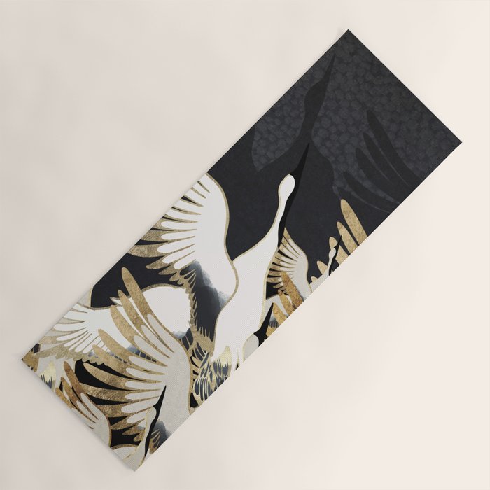 Crane Abstract Yoga Mat Gallery Image 1