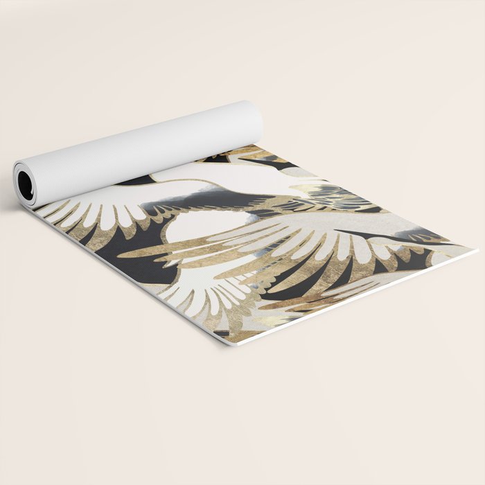 Crane Abstract Yoga Mat Gallery Image 2