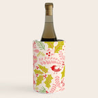 Wonderful ditsy holiday joy pink Wine Chiller Gallery Image 1