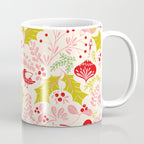 Wonderful ditsy holiday joy pink Coffee Mug Gallery Image 1