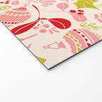Wonderful ditsy holiday joy pink Welcome Mat Gallery Image 2