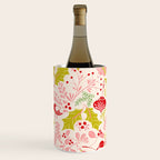 Wonderful ditsy holiday joy pink Wine Chiller Gallery Image 3