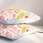 Wonderful ditsy holiday joy pink Pillow Sham Gallery Image 3