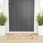 Wonderful ditsy holiday joy pink Welcome Mat Gallery Image 3