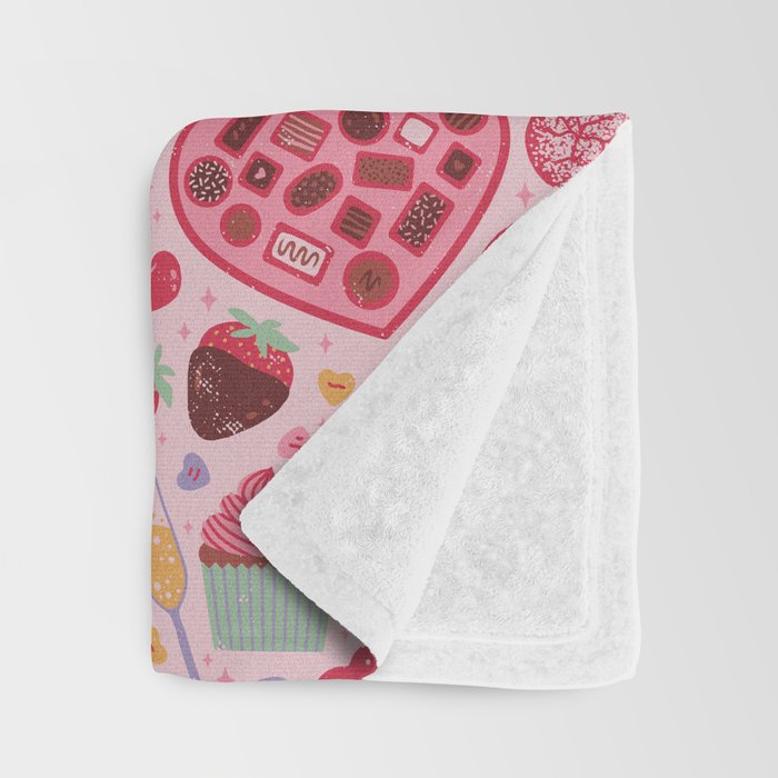 Candy Hearts Throw Blanket Gallery Image 3