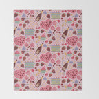 Candy Hearts Throw Blanket Gallery Image 2