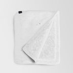 HAPPY CAMPER Black and White Retro Throw Blanket Gallery Image 3