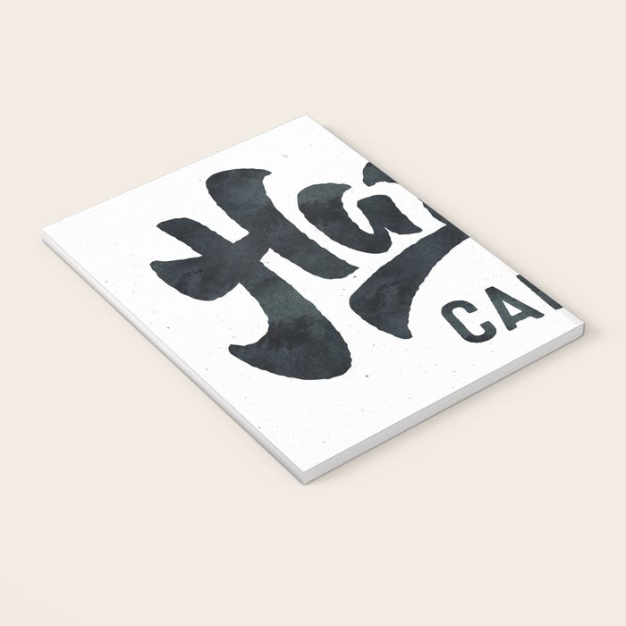 HAPPY CAMPER Black and White Retro Notebook Gallery Image 3