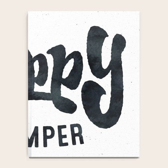 HAPPY CAMPER Black and White Retro Notebook Gallery Image 4