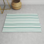 Classic Stripes XXXVII - Sage Green Rug Gallery Image 1