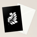Love Palm Branch In Black  Stationery Card Gallery Image 2