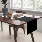 Love Palm Branch In Black  Table Runner Gallery Image 2