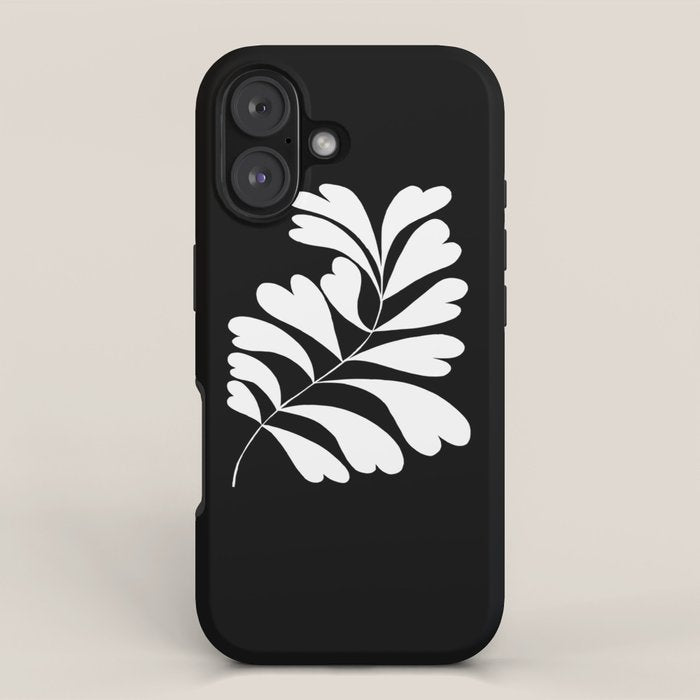 Love Palm Branch In Black  iPhone Case Gallery Image 1