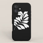 Love Palm Branch In Black  iPhone Case Gallery Image 1