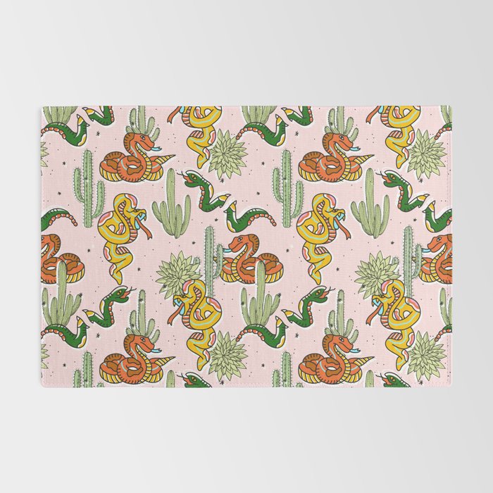 Join Or Die #illustration #wildlife #pattern Rug Gallery Image 2