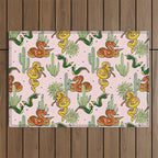 Join Or Die #illustration #wildlife #pattern Outdoor Rug Gallery Image 1