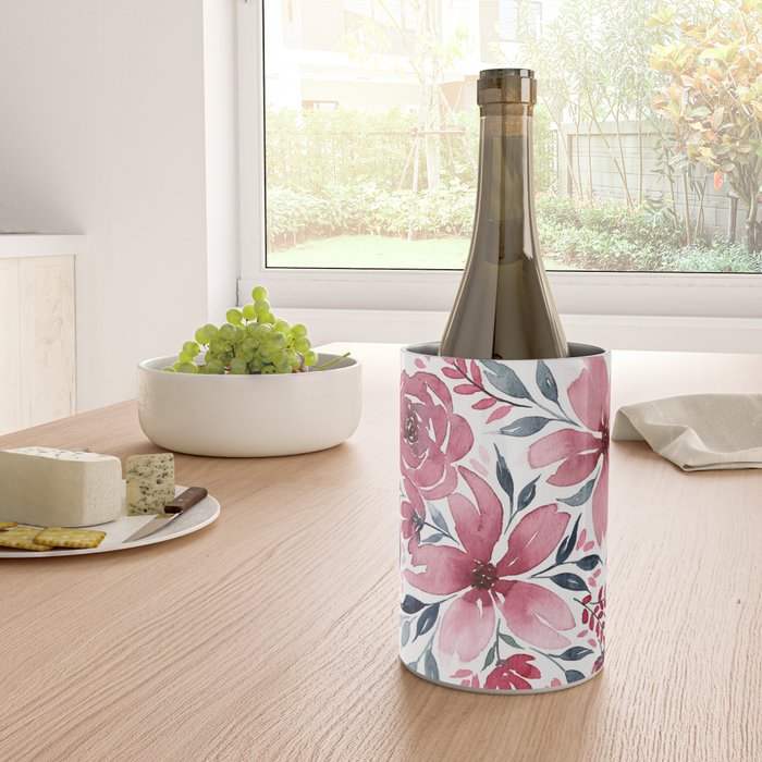 Modern Watercolor Florals No. 2 Wine Chiller Gallery Image 4