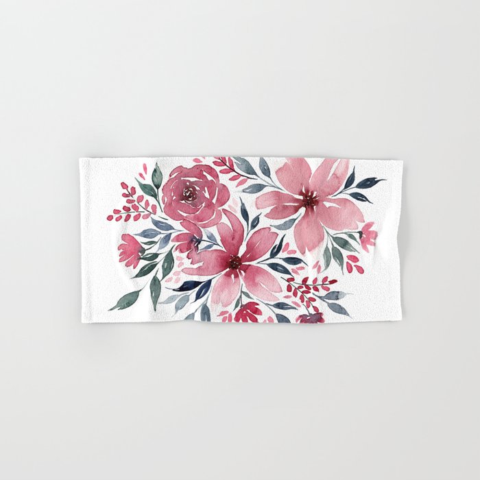 Modern Watercolor Florals No. 2 Towels Gallery Image 1