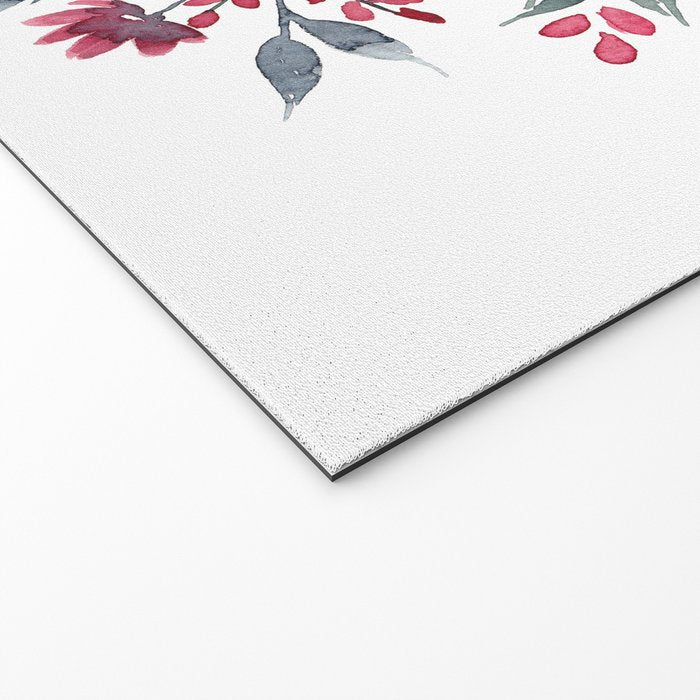 Modern Watercolor Florals No. 2 Welcome Mat Gallery Image 2