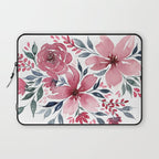 Modern Watercolor Florals No. 2 Laptop Sleeve Gallery Image 1