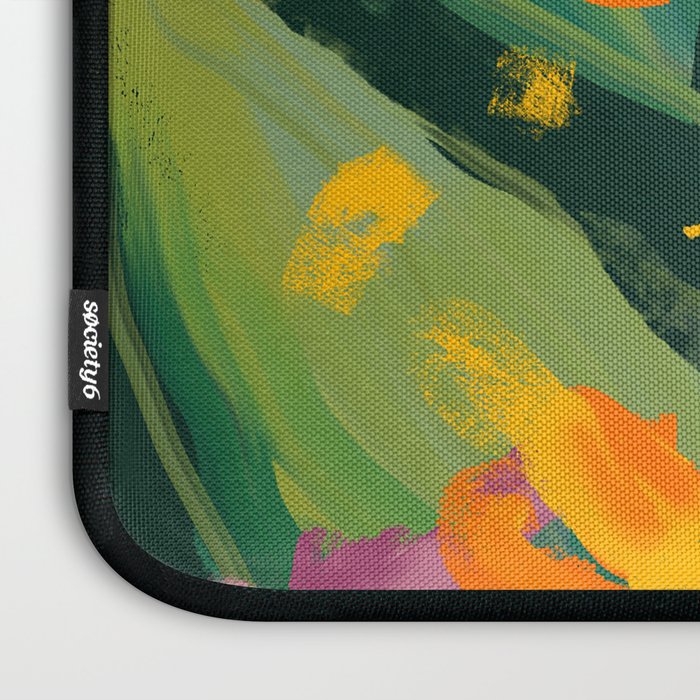 Abstract Floral Evening Laptop Sleeve Gallery Image 3