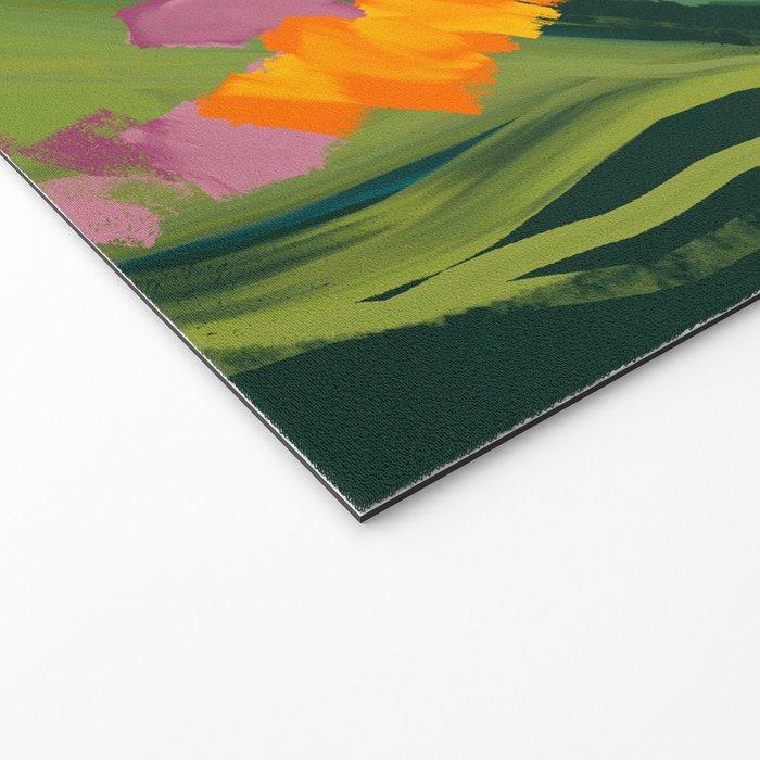 Abstract Floral Evening Welcome Mat Gallery Image 2