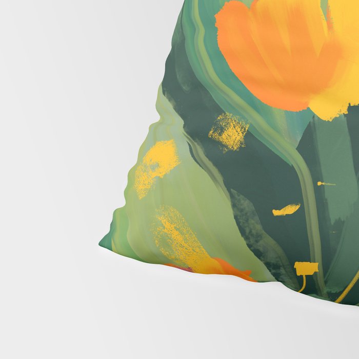 Abstract Floral Evening Pillow Sham Gallery Image 4