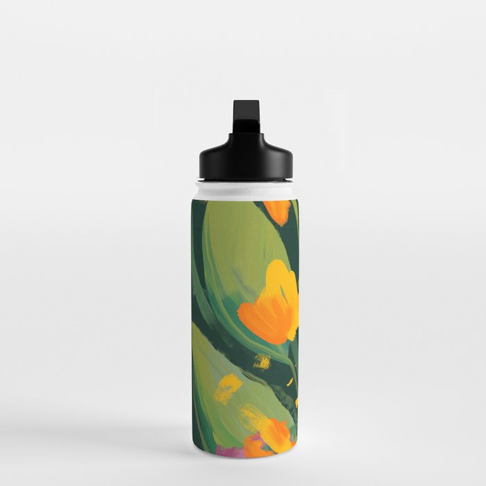 Abstract Floral Evening Water Bottle Gallery Image 3