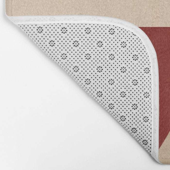 abstract retro shapes earthy 10 Bath Mat Gallery Image 2