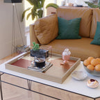 abstract retro shapes earthy 10 Serving Tray Gallery Image 2