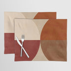 abstract retro shapes earthy 10 Placemat Gallery Image 1