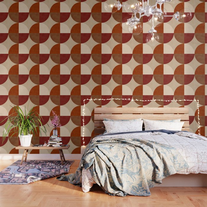 abstract retro shapes earthy 10 Wallpaper Gallery Image 3