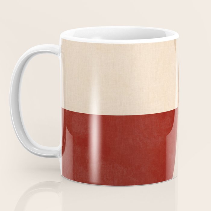 abstract retro shapes earthy 10 Coffee Mug Gallery Image 3