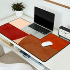 abstract retro shapes earthy 10 Desk Mat Gallery Image 2