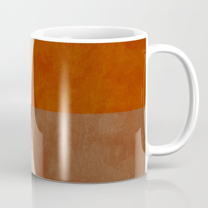 abstract retro shapes earthy 10 Coffee Mug Gallery Image 1