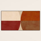 abstract retro shapes earthy 10 Desk Mat Gallery Image 3