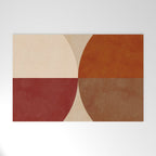 abstract retro shapes earthy 10 Welcome Mat Gallery Image 1