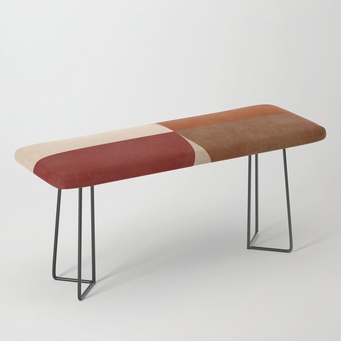 abstract retro shapes earthy 10 Bench Gallery Image 1