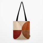abstract retro shapes earthy 10 Tote Bag Gallery Image 2