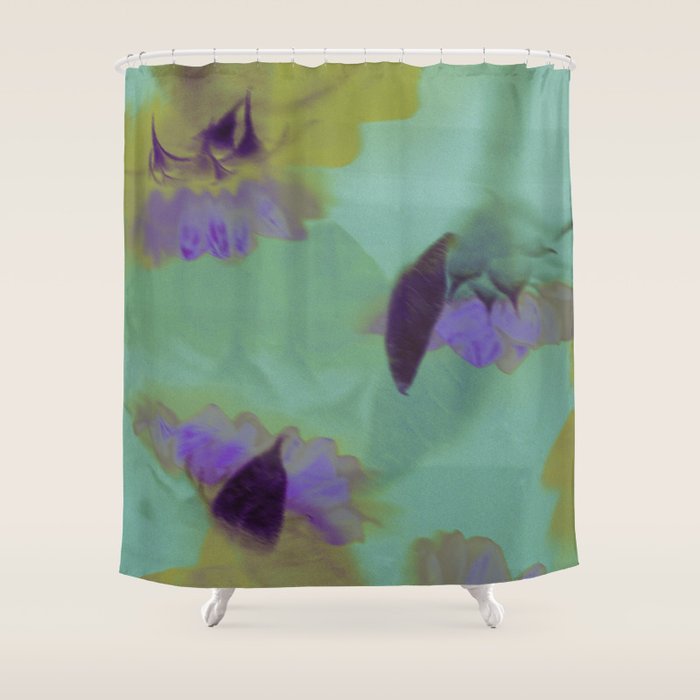 Digital Bloom #2 Shower Curtain Gallery Image 1