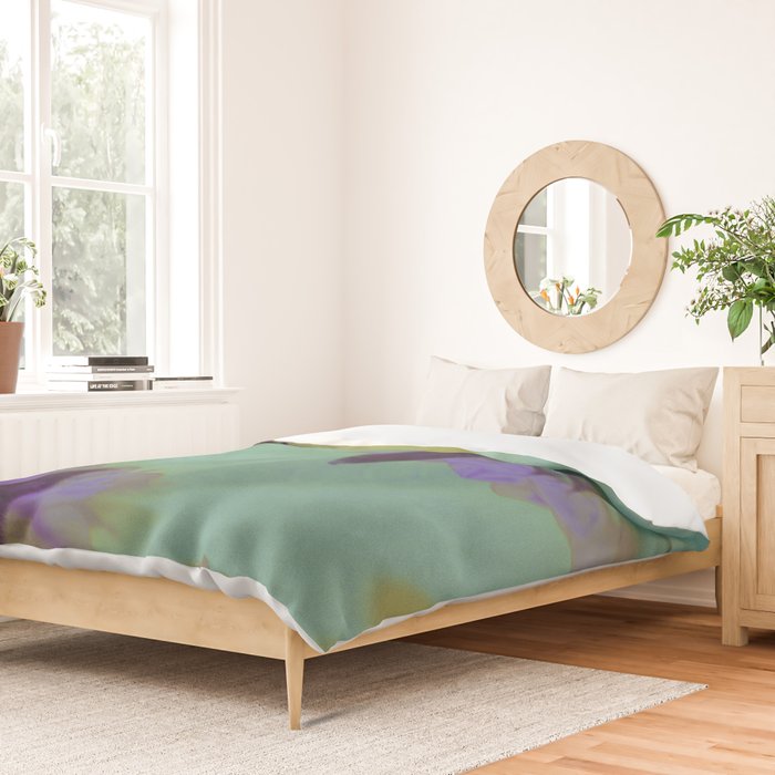 Digital Bloom #2 Duvet Cover Gallery Image 2