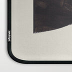 Black & White Minimalist Abstract Shapes Patterns Black Ink Painting Laptop Sleeve Gallery Image 3
