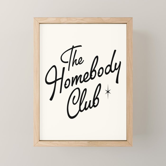 The homebody club - sparkle edition Mini Art Print Gallery Image 1