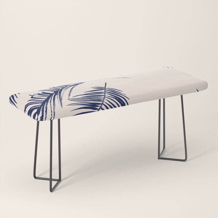 Blue Palm Leaves x Dry Brush Bench Gallery Image 1