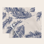 Blue Palm Leaves x Dry Brush Placemat Gallery Image 1