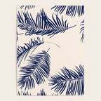Blue Palm Leaves x Dry Brush Poster Gallery Image 4