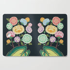 Minhwa(Korean traditional/folk art): Peony Flowers and Rock Cutting Board Gallery Image 1
