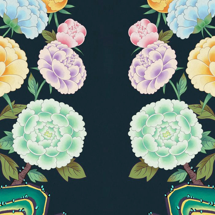 Minhwa(Korean traditional/folk art): Peony Flowers and Rock Coffee Mug Gallery Image 2
