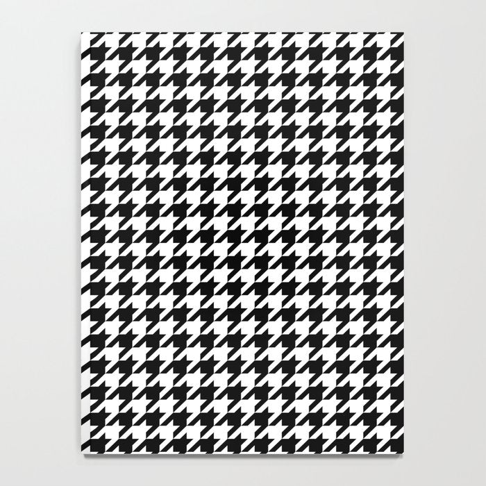 Monochrome Black & White Houndstooth Notebook Gallery Image 4